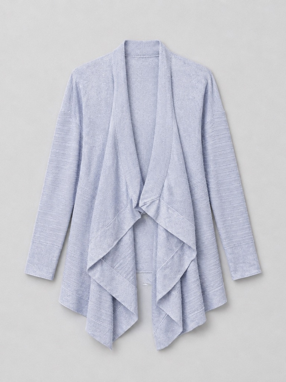 lululemon athletica Pale Blue Draped Open-Front Cardigani